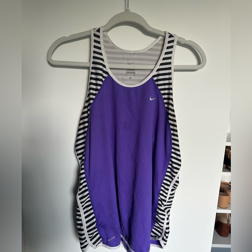 Nike purple race back tank